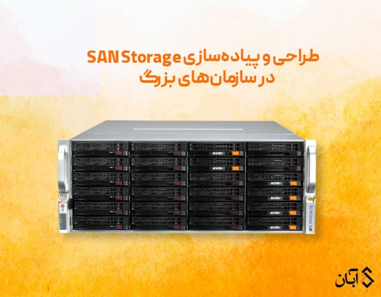 طراحی و پیاده‌سازی SAN Storage در سازمان‌های بزرگ – اصول، چالش‌ها و بهترین شیوه‌ها