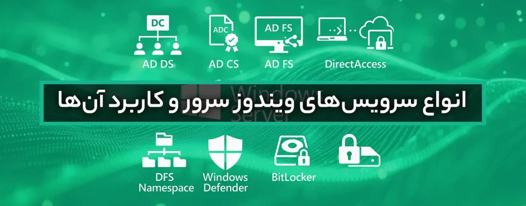 انواع سرویس‌های ویندوز سرور و کاربرد آن‌ها