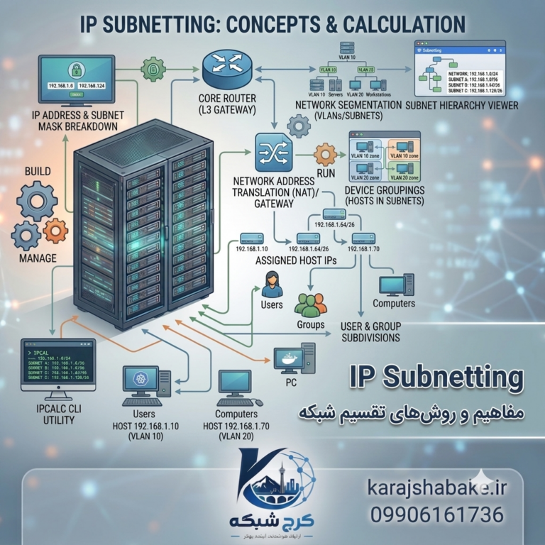 آموزش Subneting تقسیم شبکه